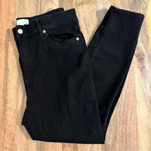 H&M Black Stretch Skinny Jeans Sz 18